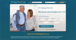 Desktop Screenshot of datingafter50.org